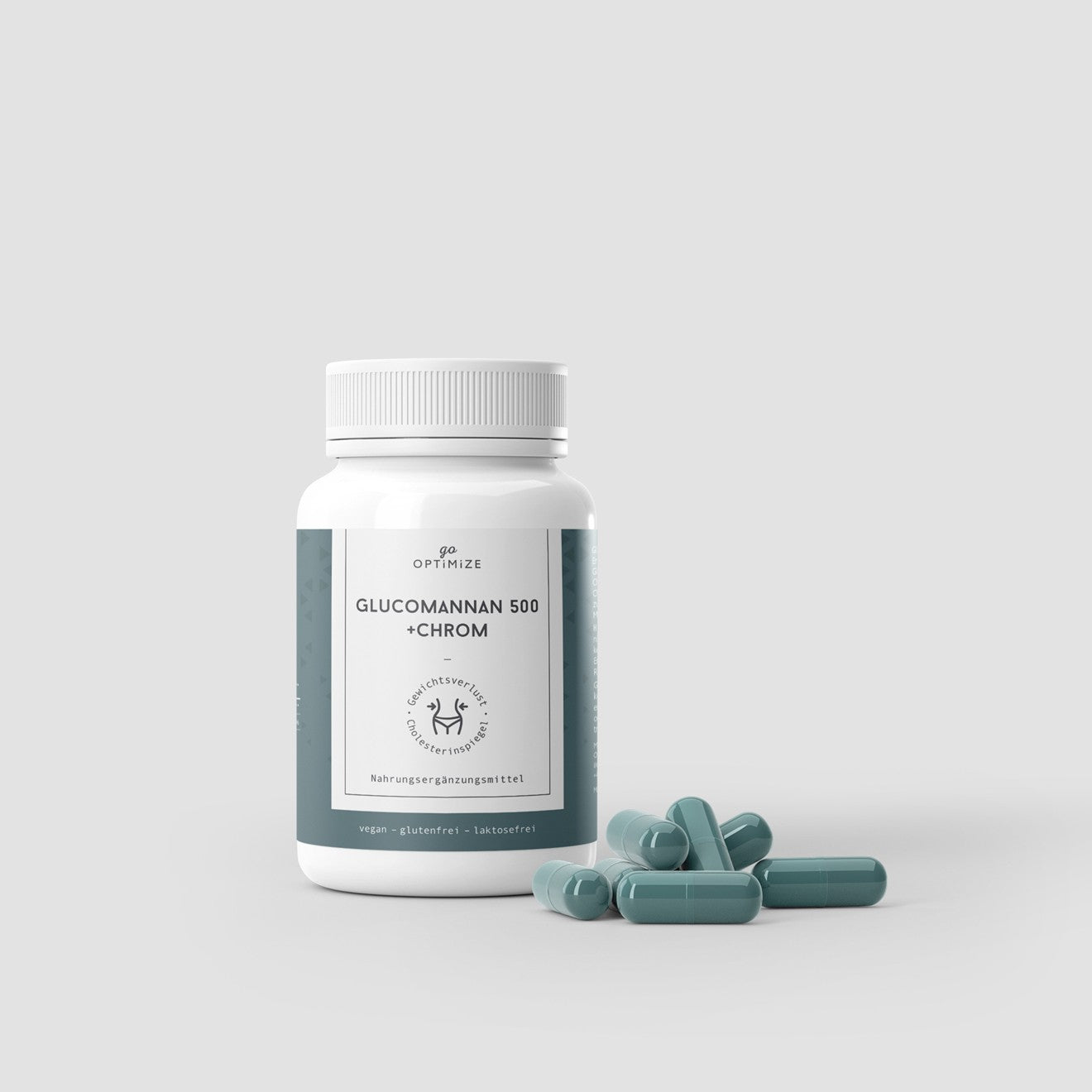 go-Optimize-Glucomannan 500 + Chrom (120 Kapseln)