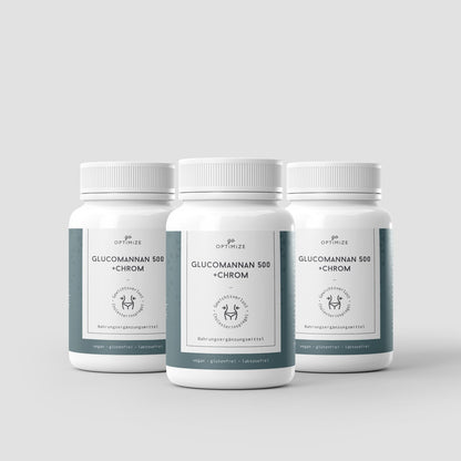 go-Optimize-Glucomannan 500 + Chrom (3 x120 Kapseln)