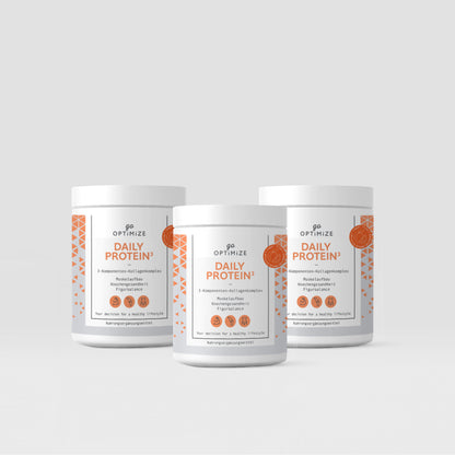 go-Optimize DAILY PROTEIN3 - Vorteilspaket Pfirsich-Orange