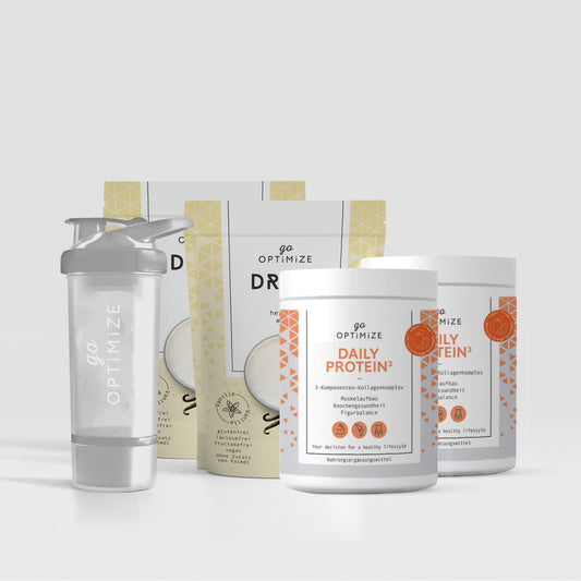 Optimize GLP-1 MusclePROTECT-Startpaket II Pfirsich-Orange